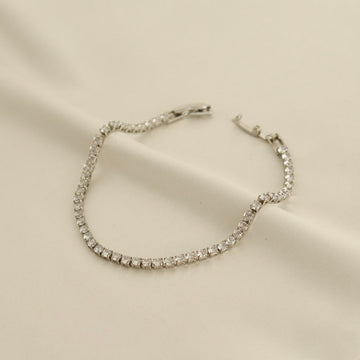 Tennis Bracelet (Silver)