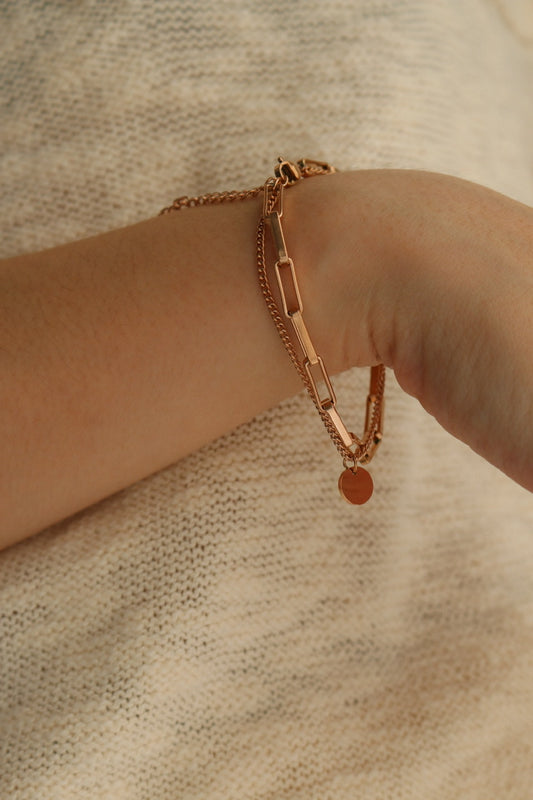 Ila Chain Bracelet (Rose Gold)