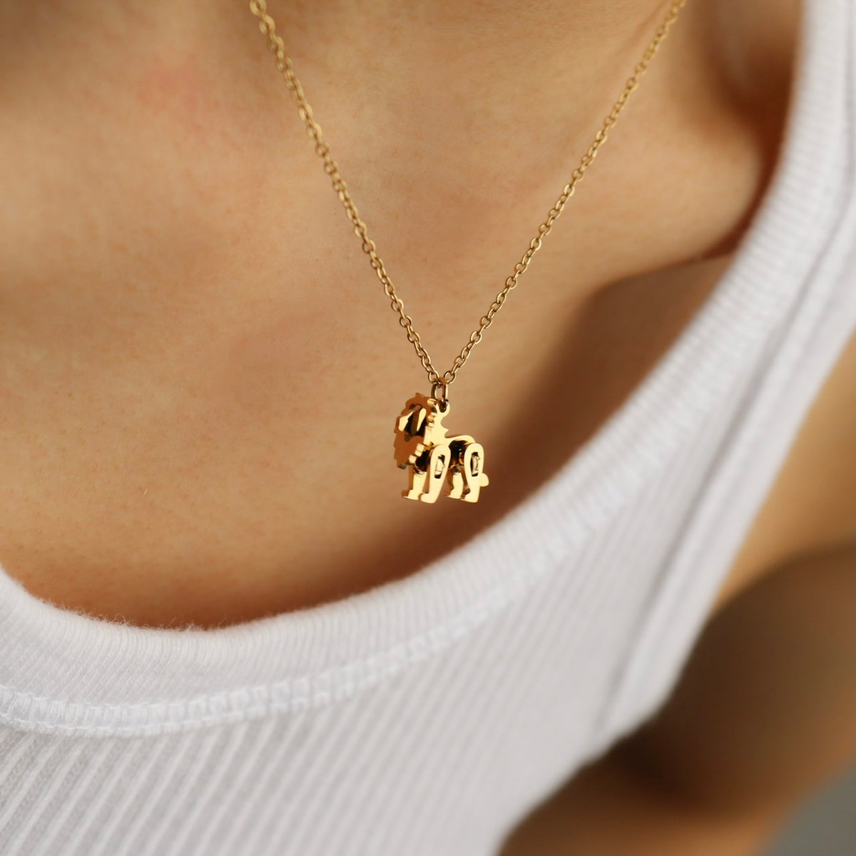 Lion Brick Necklace
