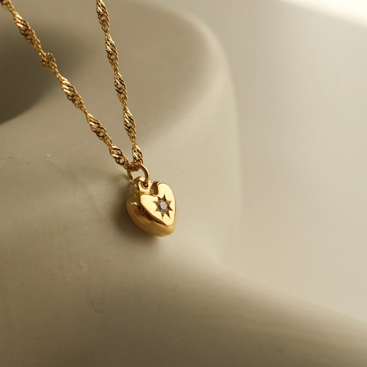 Poppy Heart Necklace