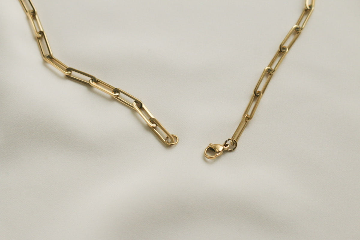 Hayden Chain Link Necklace (Gold)