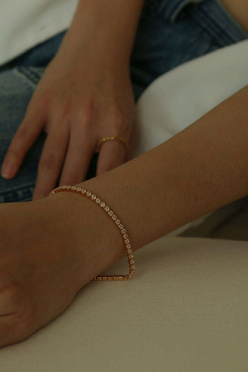 Tennis Bracelet (Gold)