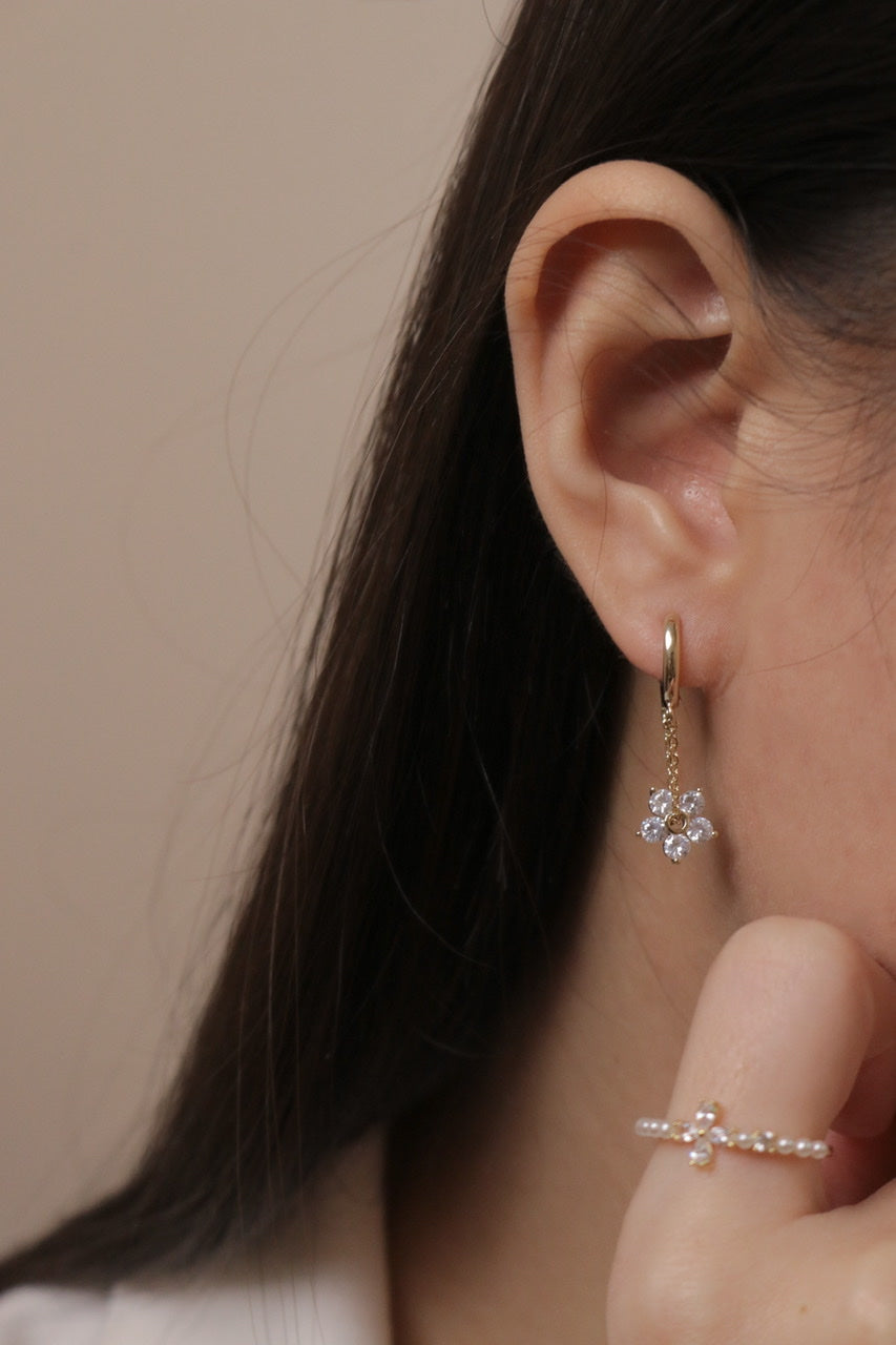 Maisie Fleur Huggie Earrings