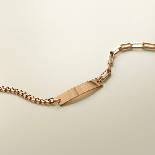 Valentina Bar Bracelet (Rose Gold)