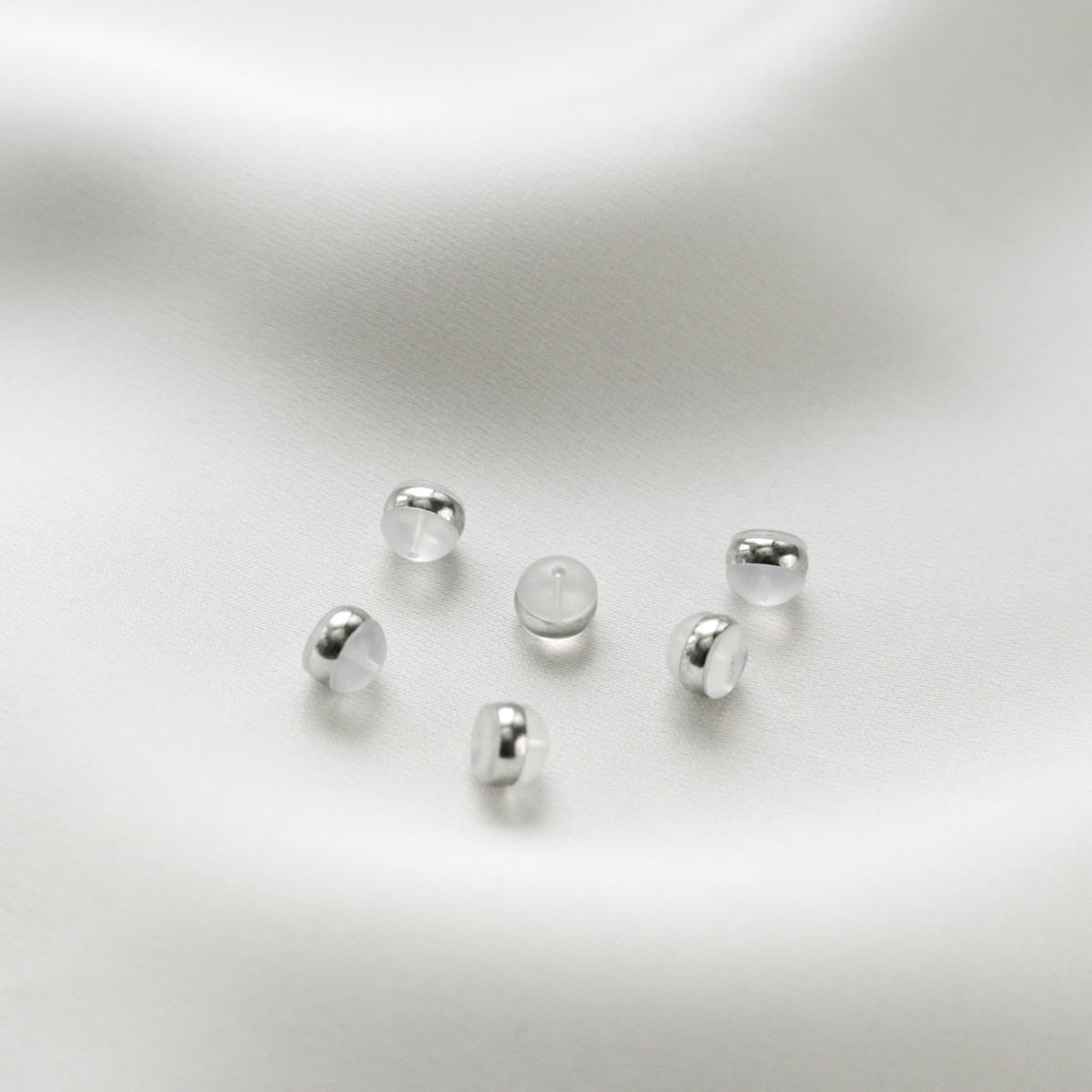 Earring Backs (Silver) 3 Pairs/Set