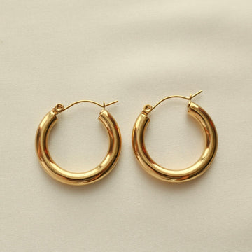 Bold Hoop Earrings (Gold)