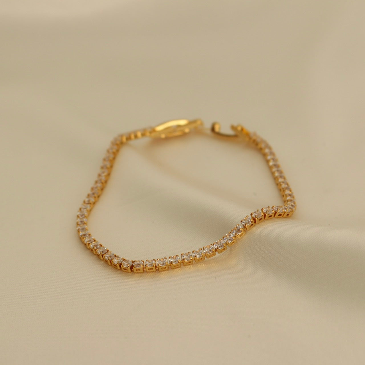 Tennis Bracelet (Gold)