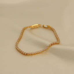 Tennis Bracelet (Gold)
