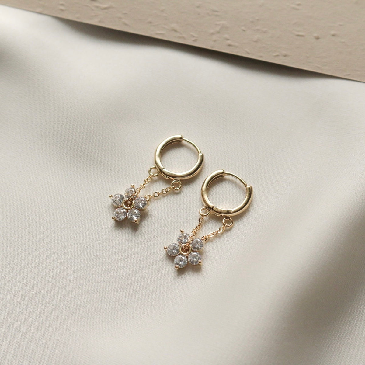 Maisie Fleur Huggie Earrings