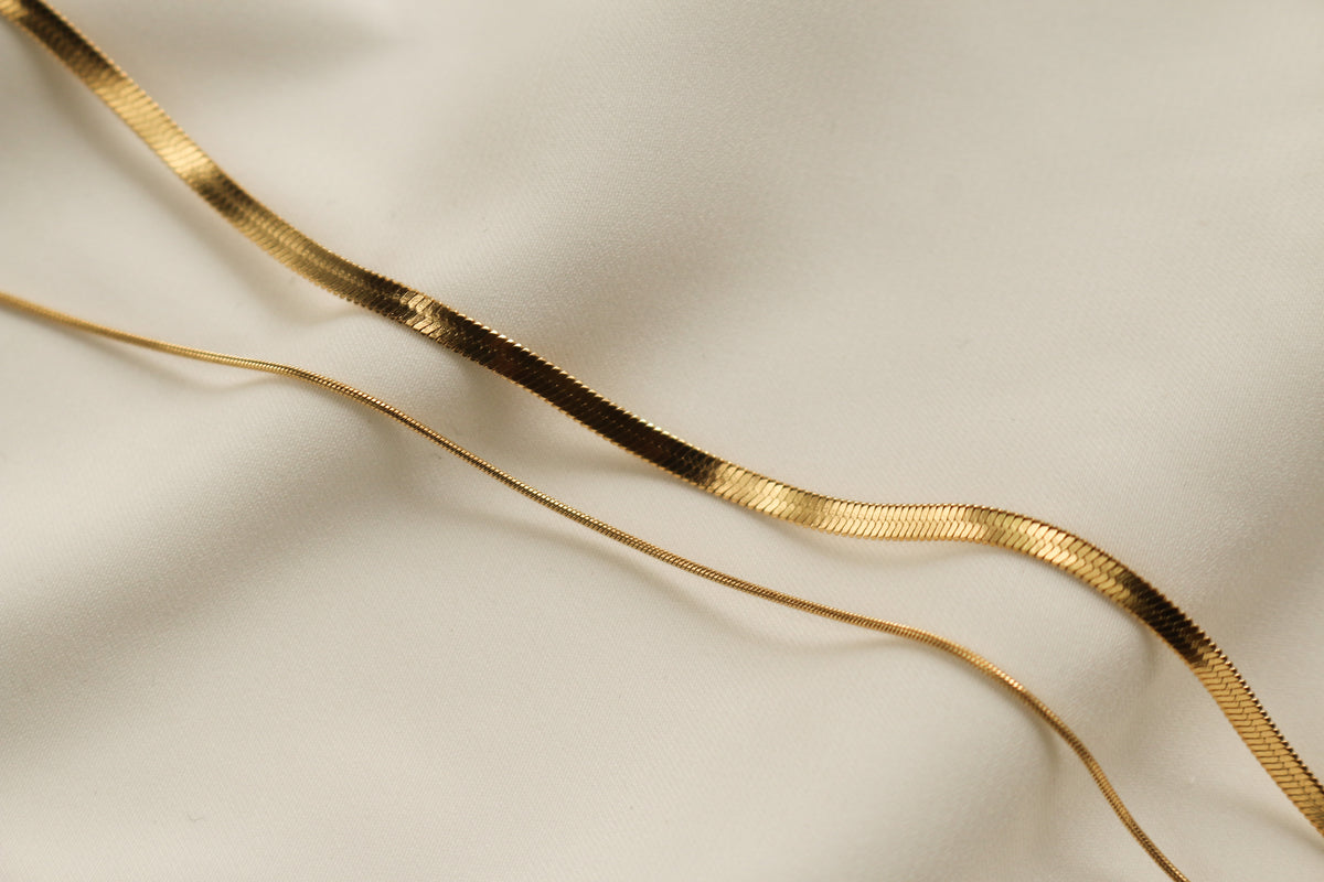 Noelle Layered Necklace (Gold)