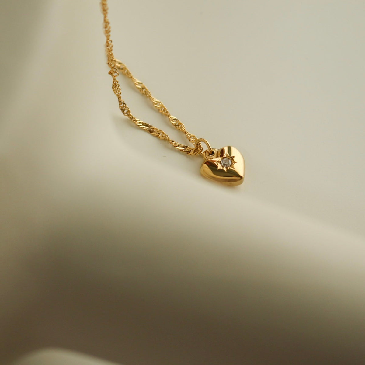 Poppy Heart Necklace