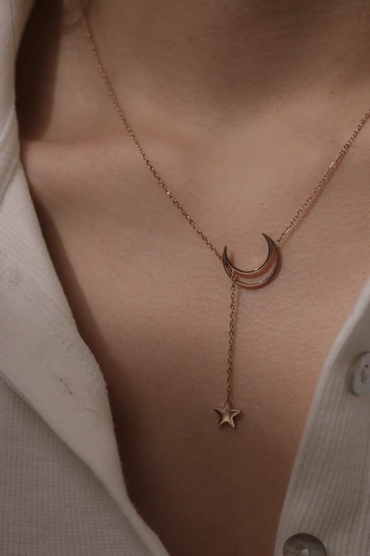 Bianca Moon & Star Necklace
