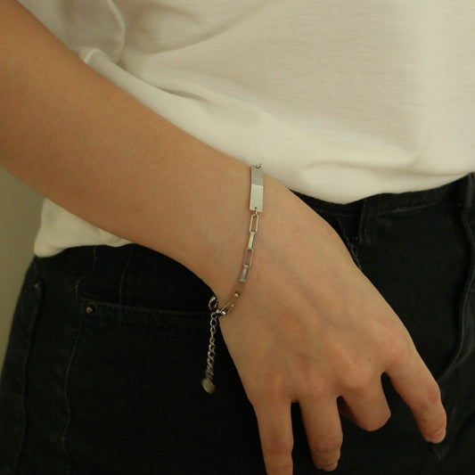 Valentina Bar Bracelet (Silver)