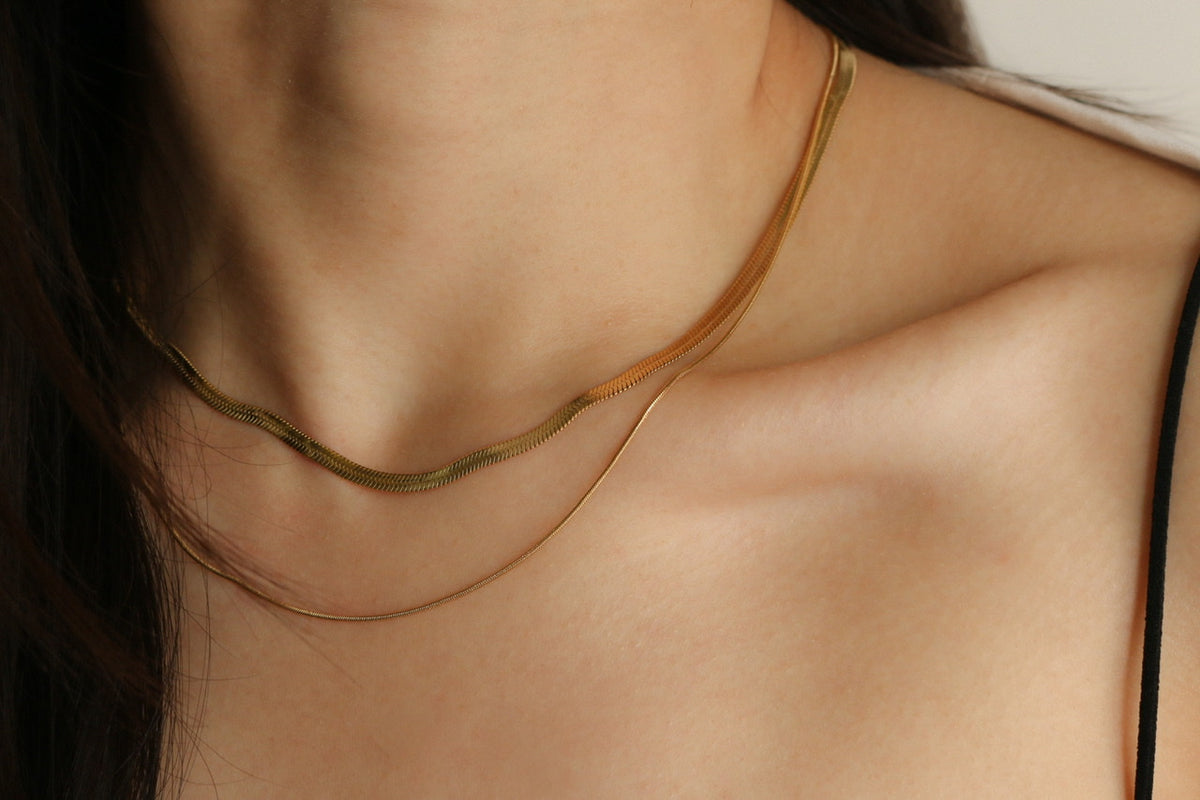 Noelle Layered Necklace (Gold)