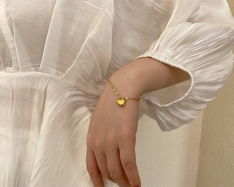 Rylee Heart Bracelet (Gold)