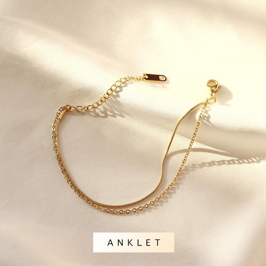 Willow Layered Anklet - Plenty Collection