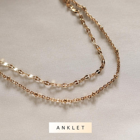 Amaya Layered Anklet (Gold) - Plenty Collection