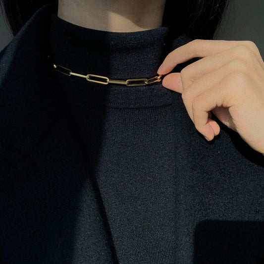 Hayden Chain Link Necklace (Silver)
