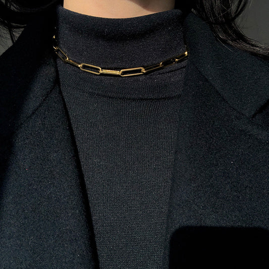 Hayden Chain Link Necklace (Gold)