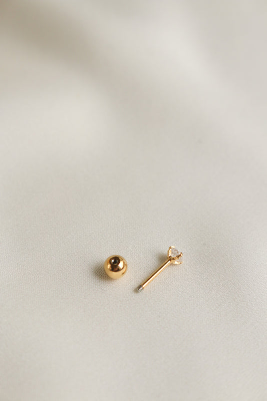 Talia Barbell Earring (Gold)
