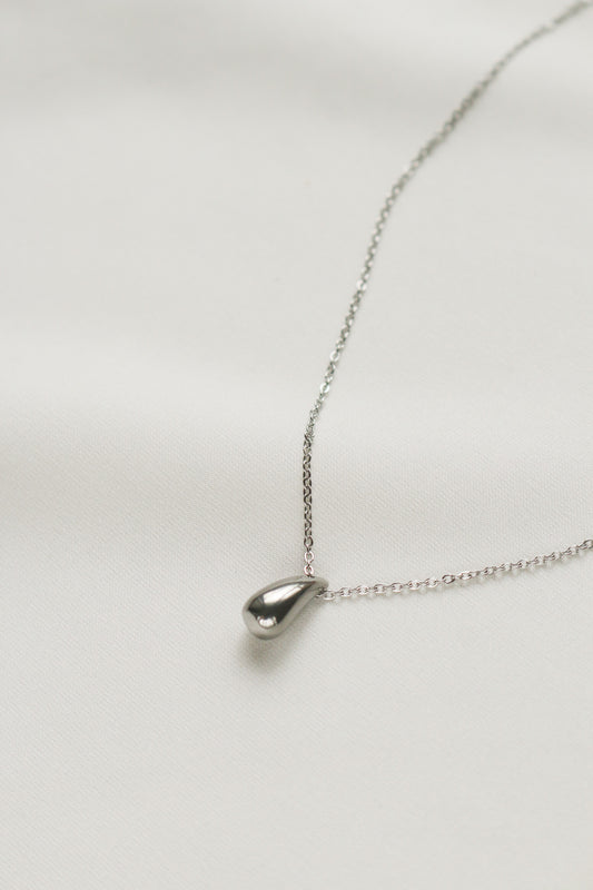 Spring Waterdrop Necklace (Silver)